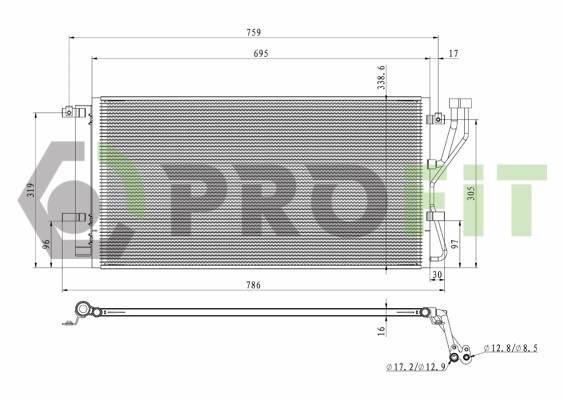 976061D100 HCC Radiador de aparelho de ar condicionado