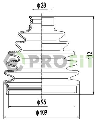 Bota de proteção externa de junta homocinética do semieixo dianteiro para Mercedes R  W251