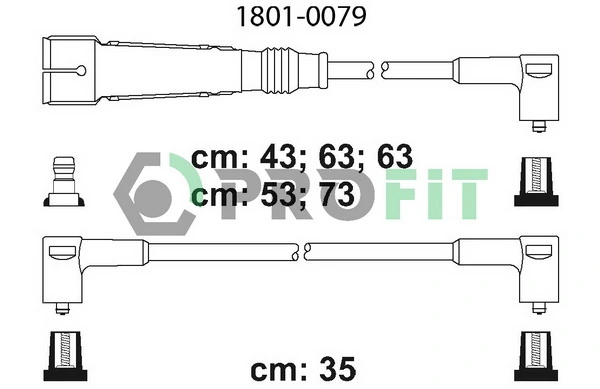 Fios de alta voltagem, kit Volkswagen Transporter T4 70B, 70C, 7DB, 7DK, 70J, 70K, 7DC, 7DJ