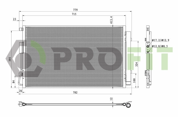 HC976062W501 HCC Radiador de aparelho de ar condicionado