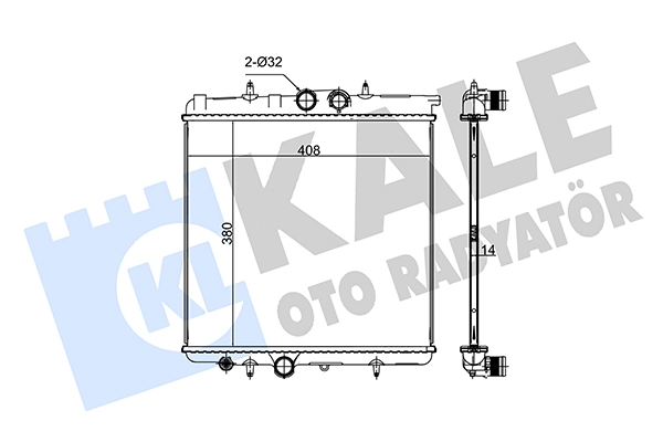 Radiador de esfriamento de motor BM874 Magneti Marelli