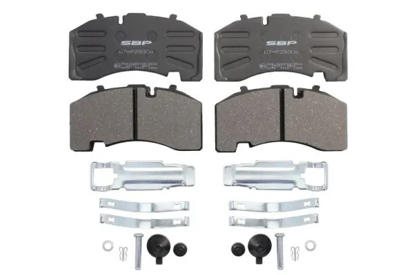 Sapatas do freio traseiras de disco Knorr-bremse K011471K50