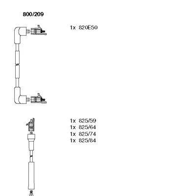 Fios de alta voltagem, kit Ford Transit III V