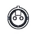 ABEU117 Mobiletron Sensor dianteiro de ABS
