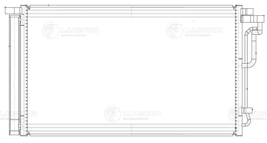 Radiador de aparelho de ar condicionado Luzar LRAC0831 preço, a partir de 112,95 USD