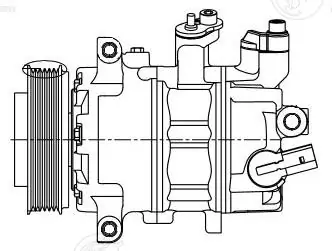 Compressor de aparelho de ar condicionado 8FK351322011 VAG