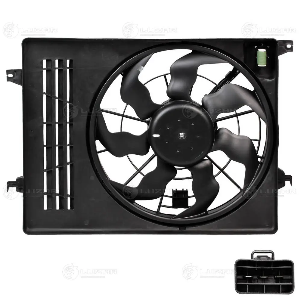 404823W3S Polcar Difusor do radiador de esfriamento, montado com motor e roda de aletas