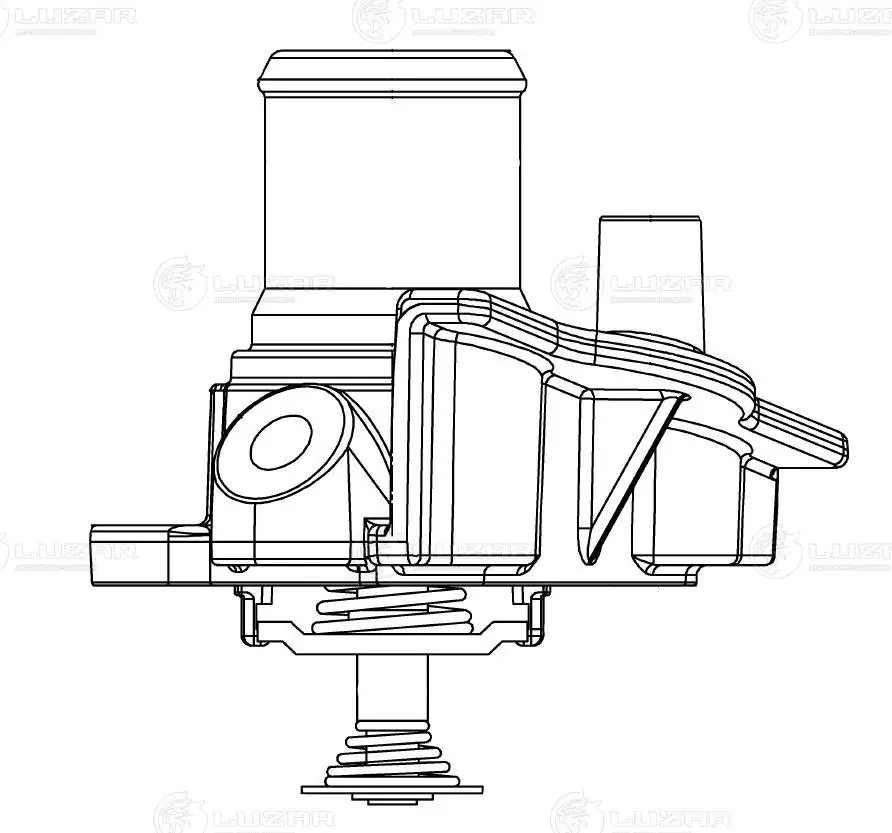 Caixa do termostato para Fiat Ducato III 250