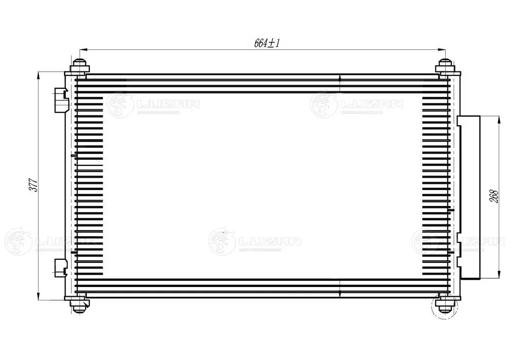 Radiador de aparelho de ar condicionado Honda CR-V III RE
