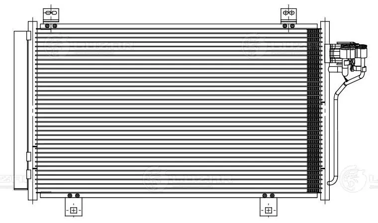 Compre BJS861480 Toyota Radiador de aparelho de ar condicionado