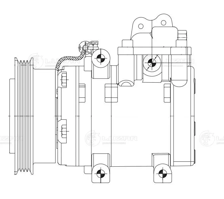 Compressor de aparelho de ar condicionado para Hyundai Coupe II GK