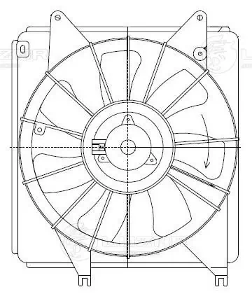 Difusor do radiador de esfriamento, montado com motor e roda de aletas Luzar LFK2479 preço, a partir de 77,88 USD