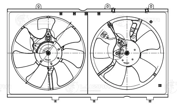 Difusor do radiador de esfriamento Luzar LFK1100 preço, a partir de 70,56 USD