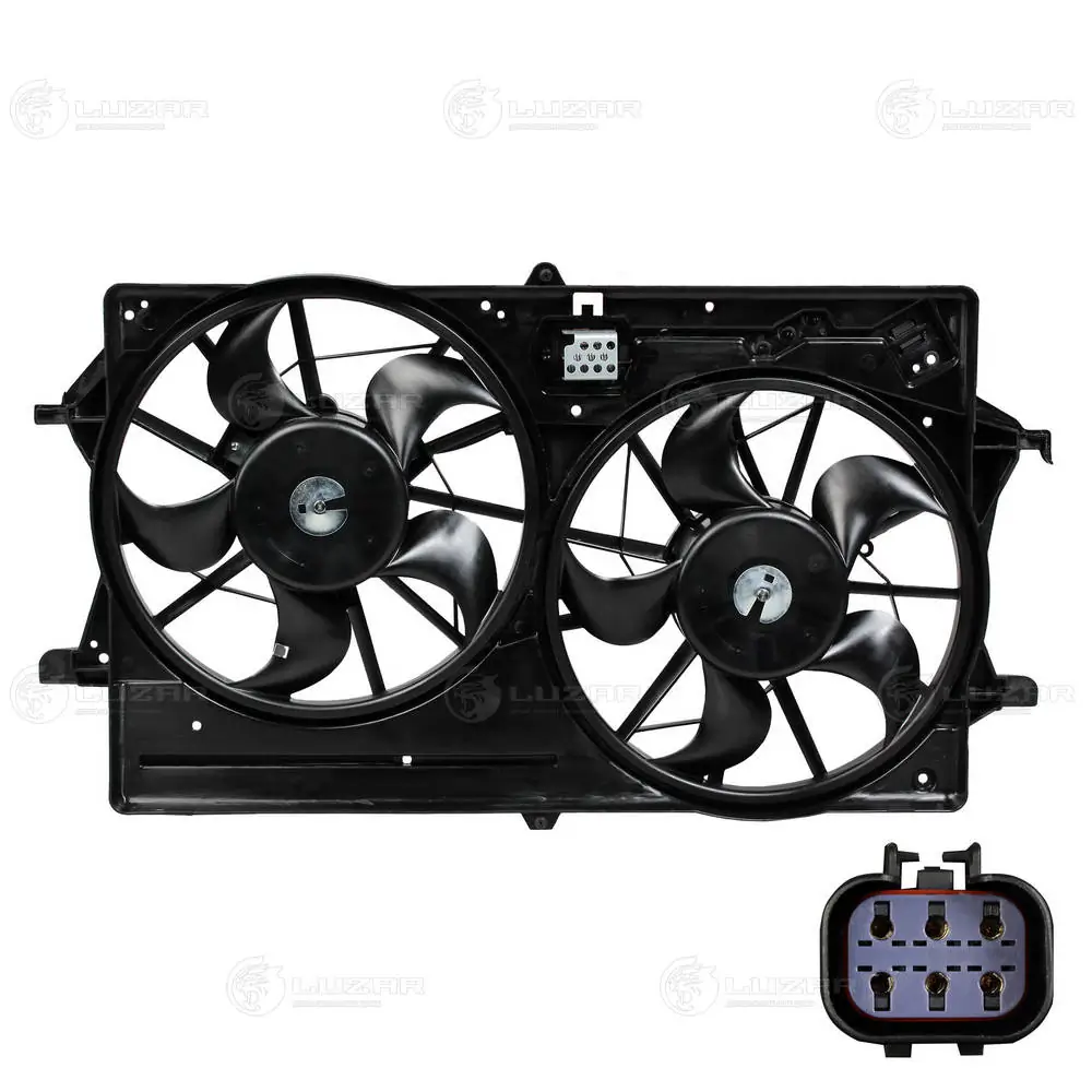 EV0121050 Jdeus Ventilador elétrico de esfriamento montado (motor + roda de aletas)