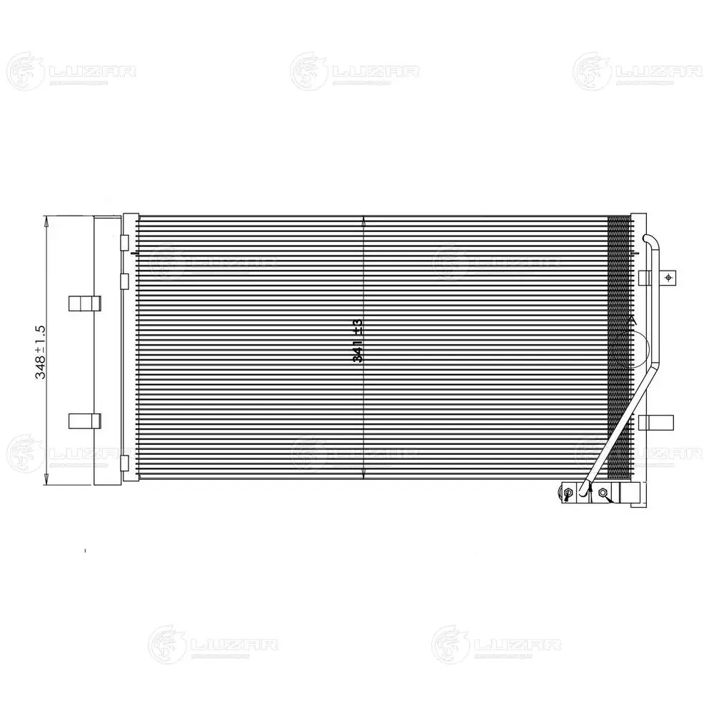  Radiador de aparelho de ar condicionado Audi Q3 SUV (8UB, 8UG) (2011 - 2018) 