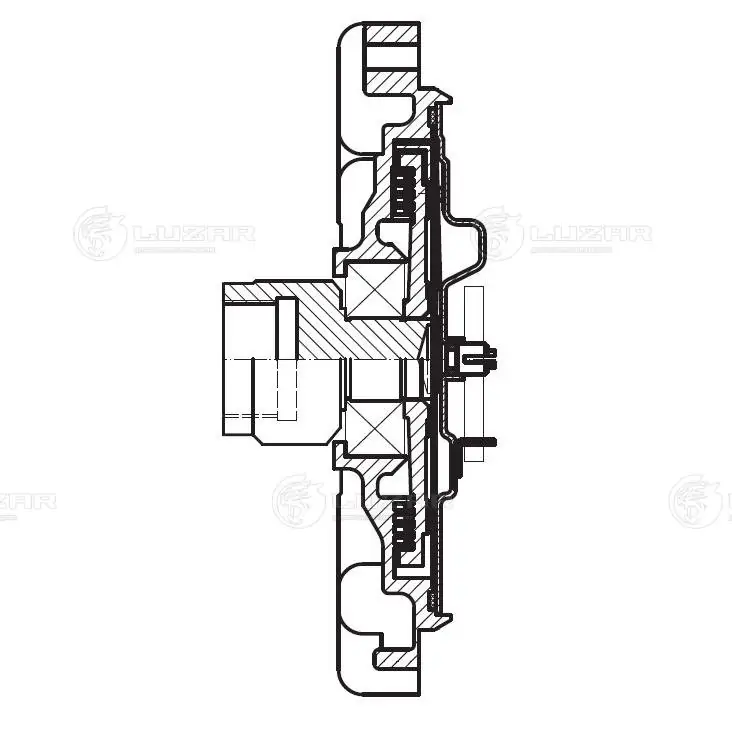 Acoplamento viscoso de ventilador de esfriamento Ford Transit VI V347/8