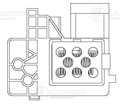 255509263R Lada Regulador de revoluções de ventilador de esfriamento (unidade de controlo)