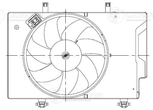 Compre MTC734AX Magneti Marelli Difusor do radiador de esfriamento, montado com motor e roda de aletas