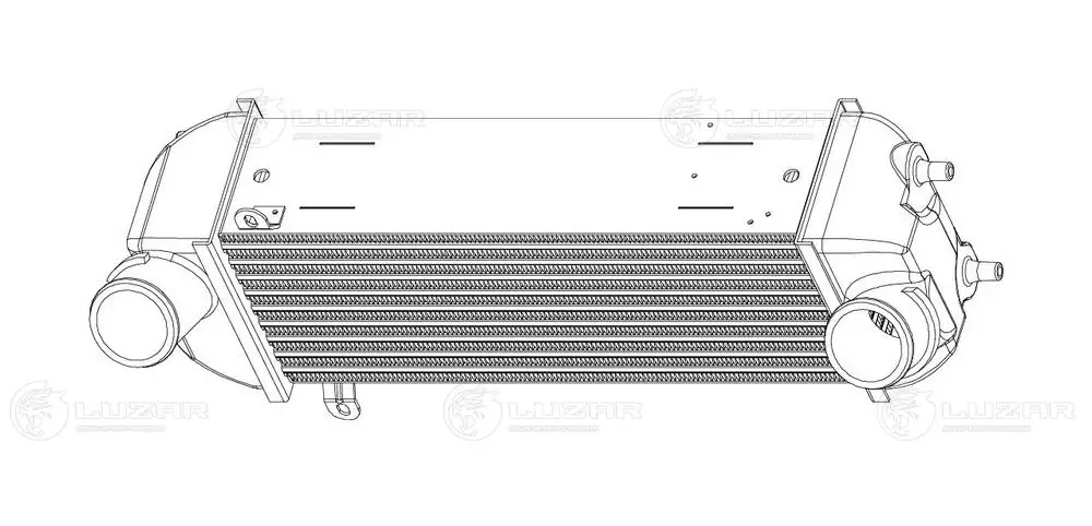 Radiador de intercooler Hyundai Santa Fe III DM
