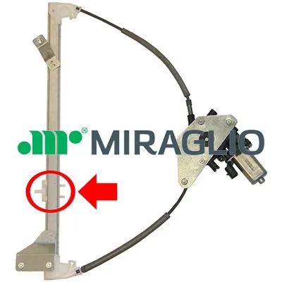 307148 Miraglio Mecanismo de acionamento de vidro da porta dianteira direita