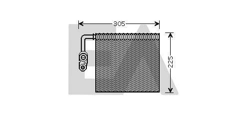  Vaporizador de aparelho de ar condicionado Volvo V50 carrinha (MW) (2004 - 2012) 