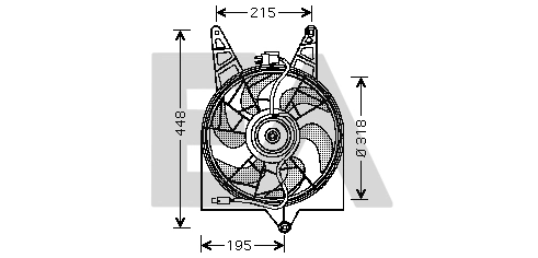 Compre 9773029060 General Motors Difusor do radiador de aparelho de ar condicionado, montado com roda de aletas e o motor