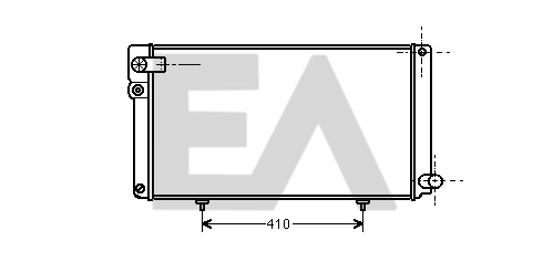 Radiador de esfriamento de motor Peugeot/Citroen 00001301C1