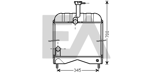 Radiador de esfriamento de motor Massey Ferguson 1660654M92 preço, a partir de 388,18 USD