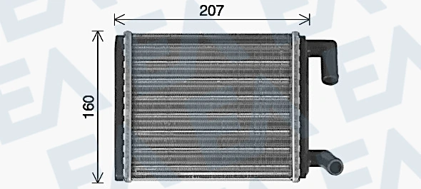 Radiador de forno (de aquecedor) NRF 54478