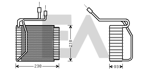 Vaporizador de aparelho de ar condicionado 3246P81 Polcar