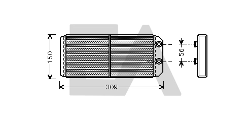 Radiador de forno (de aquecedor) Land Rover Discovery I LG, LJ