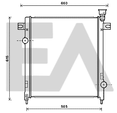 Radiador de esfriamento de motor 3411081 Polcar