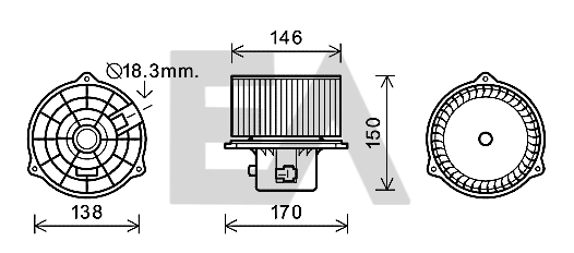 Motor de ventilador de forno (de aquecedor de salão) Hyundai Coupe preço, a partir de 50,92 USD