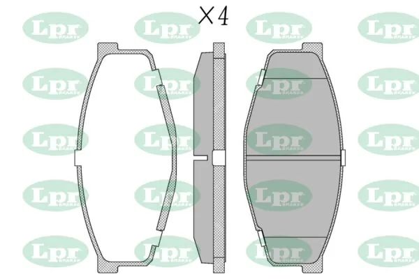 0449122250 Toyota Sapatas do freio dianteiras de disco