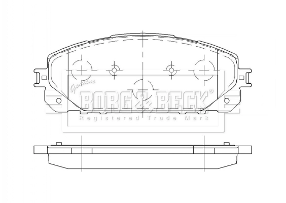 K68212327AD Fiat/Alfa/Lancia Sapatas do freio dianteiras de disco