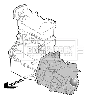 BEM3120 Borg&beck Coxim (suporte) esquerdo de motor
