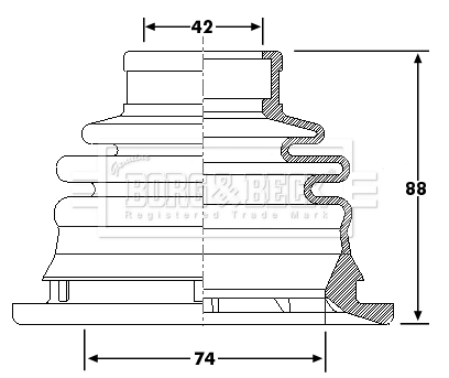 93160604 General Motors Bota de proteção interna esquerda de junta homocinética do semieixo dianteiro