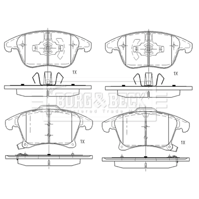 Compre Sapatas do freio dianteiras de disco Ford Galaxy 3