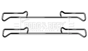 Kit de molas de fixação de sapatas de disco dianteiras Seat Ibiza IV 6J5, 6P1