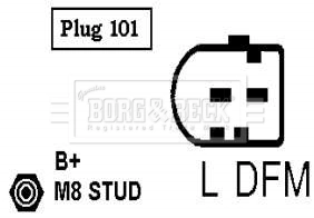BBA2282 Borg&beck Gerador