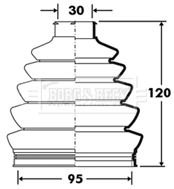 Compre Bota de proteção externa de junta homocinética do semieixo dianteiro Volkswagen Polo 5