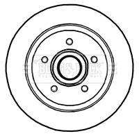  Disco do freio traseiro Renault Kangoo II сaixa (FW0) (2008 - 2021) II