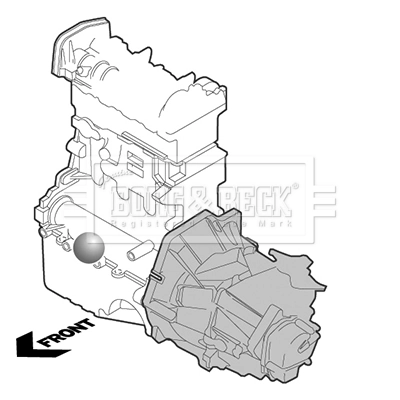 Coxim (suporte) dianteiro de motor 5684182 General Motors