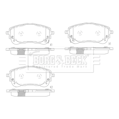 Sapatas do freio dianteiras de disco Bosch 986424898 preço, a partir de 37,92 USD
