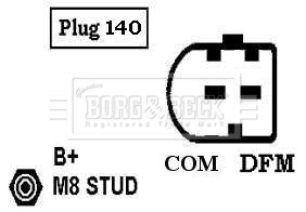 BBA2443 Borg&beck Gerador
