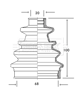 Bota de proteção externa de junta homocinética do semieixo dianteiro Ford 6028724 preço, a partir de 5,35 USD