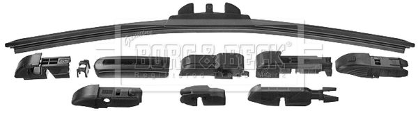 Limpa-pára-brisas de vidro traseiro Skoda Fabia II 5J5, 545