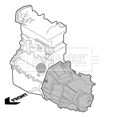 Coxim (suporte) traseiro de motor para Renault Clio IV BH