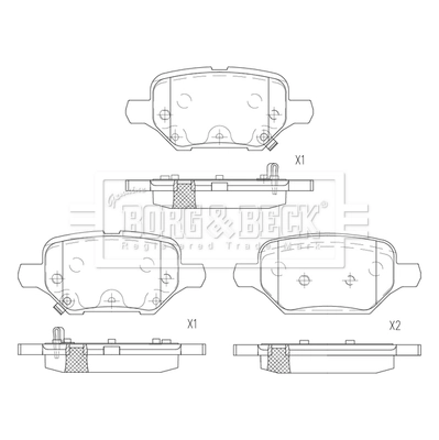 Compre 42788828 General Motors Sapatas do freio traseiras de disco