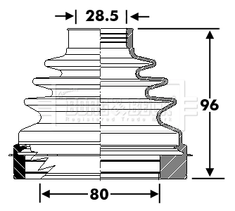 Bota de proteção interna de junta homocinética do semieixo dianteiro BK214A084AB Ford